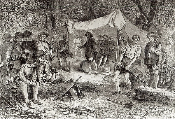 The First Day at Jamestown, 14th May 1607, from The Romance and Tragedy of Pioneer