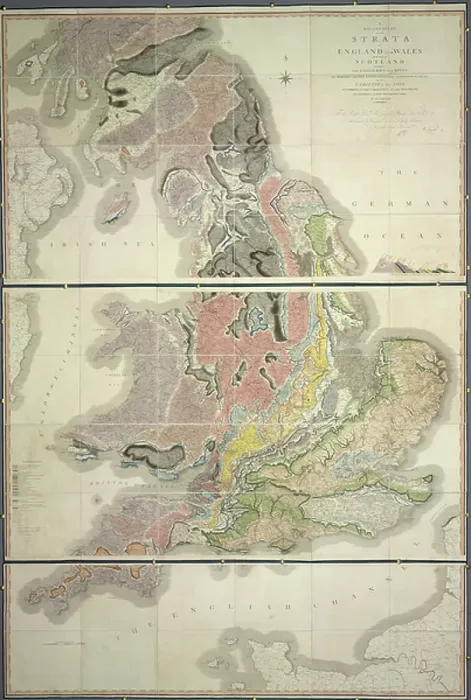 Framed Print : First Geological map Framed Print : First Geological map