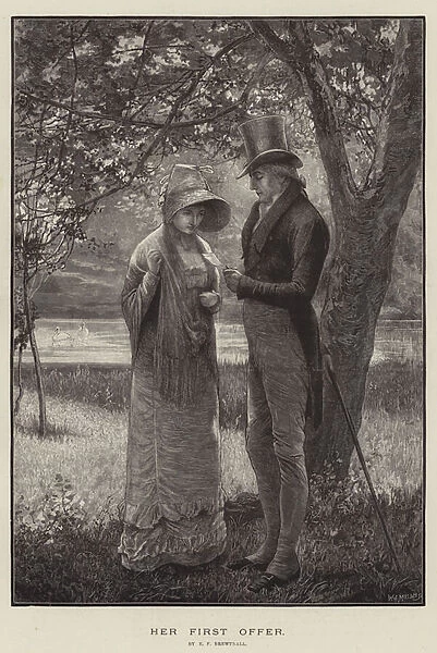 Her First Offer (engraving)