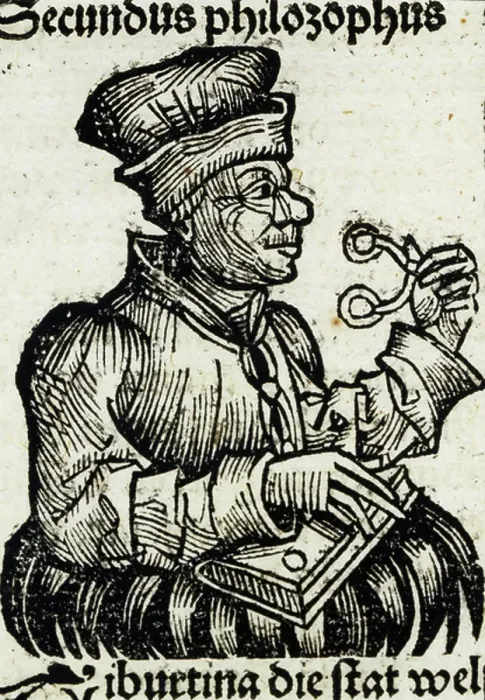 Framed Print : First printed representation of pair of spectacles, Incunabula, Germany, 15th century