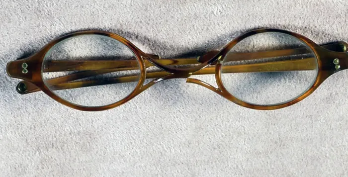 Framed Print : First type of celluloid spectacles, Germany, second half of 19th century
