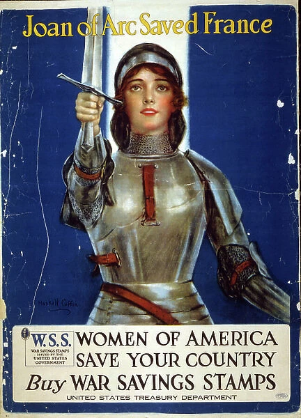 First World war: American propaganda poster for war savings stamps, c.1918 (poster)