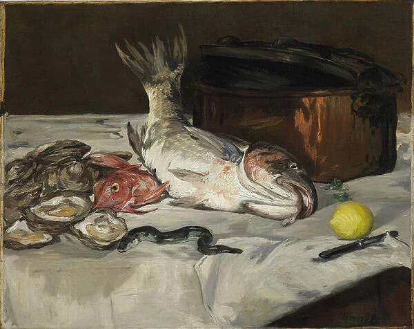 Fish (Still Life), 1864 (oil on canvas)