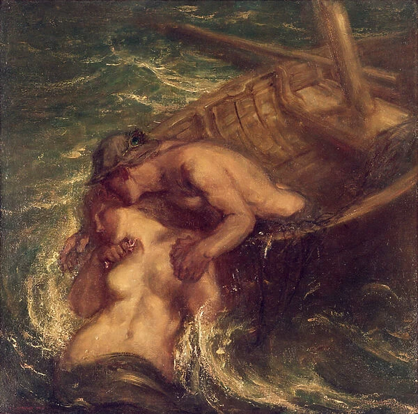 The Fisherman and the Mermaid, 1901-03 (oil on canvas)