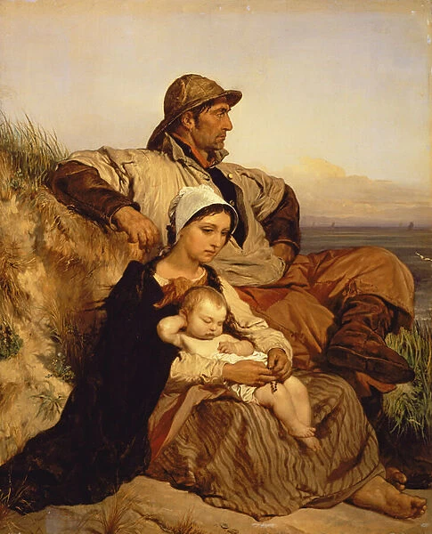 The Fishermans Family, 1848 (panel)