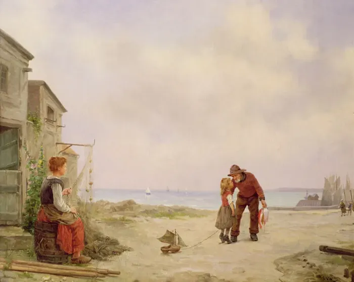 Framed Print : The Fishermans Return