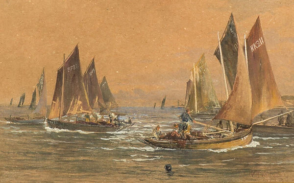Fishing Boats, 1879 (w  /  c)