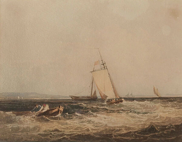 Fishing Boats, c.1820 (watercolour on paper)