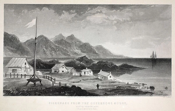 Fiskenaes from the Governors House, illustration from