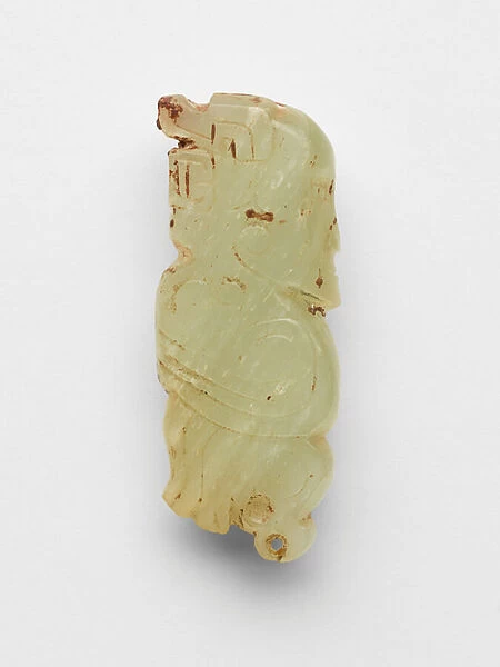 Fitting in the form of a supernatural creature, c. 1050-771 BC (jade