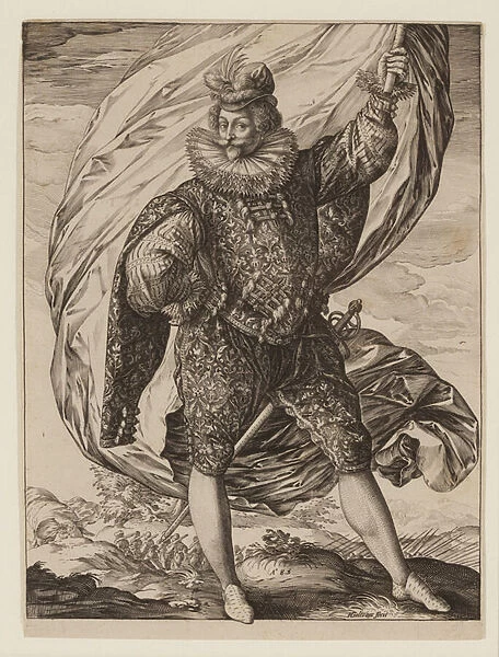 Flagbearer Gerrit Pieters Ruicharer, 1583 (engraving)