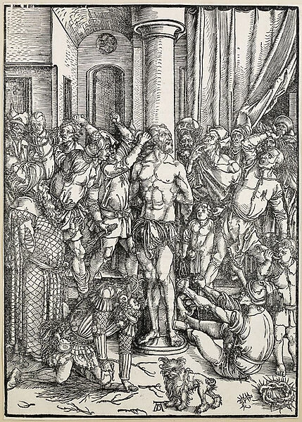 The flagellation, c. 1496  /  97 (woodcut)