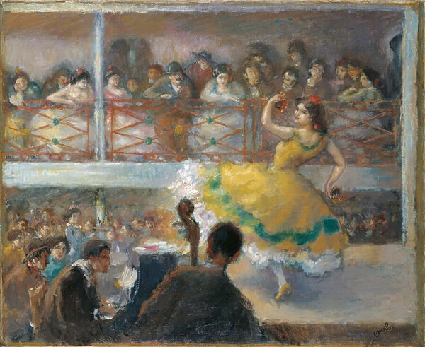 Flamenco - Canals, Ricard (1876-1931) - Oil on canvas - 61, 5x74, 5 - Museo Carmen Thyssen, Malaga