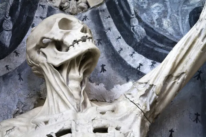 Framed Print : Flayed, or The Skeleton, detail (stone) Framed Print : Flayed, or The Skeleton, detail (stone)