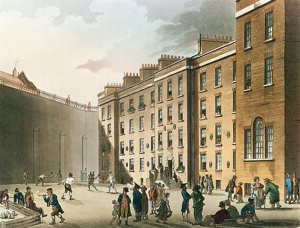 The Fleet Prison from Ackermanns Microcosm of London, Volume II, 1809