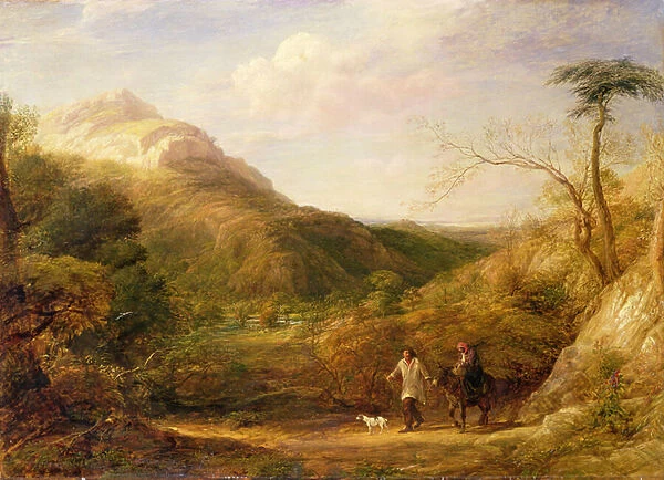 The Flight into Egypt, 1841 (oil on canvas)