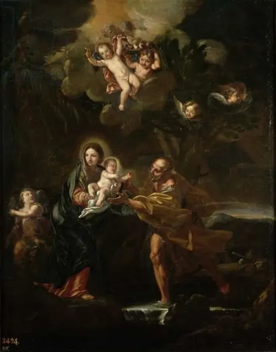 Framed Print : The Flight into Egypt Framed Print : The Flight into Egypt