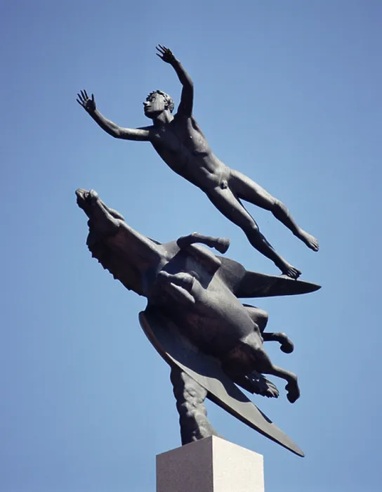 Framed Print : Flight of Pegasus, c.1925-35 (bronze) Framed Print : Flight of Pegasus, c.1925-35 (bronze)