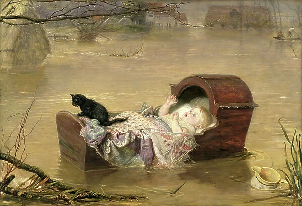 A Flood, 1870 (oil on canvas)