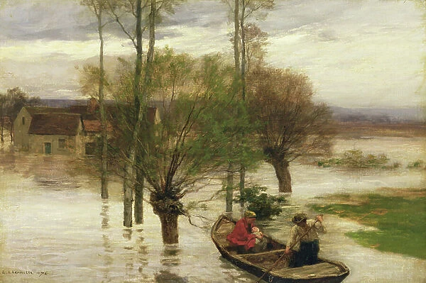 A Flood, 1876 (oil on canvas)