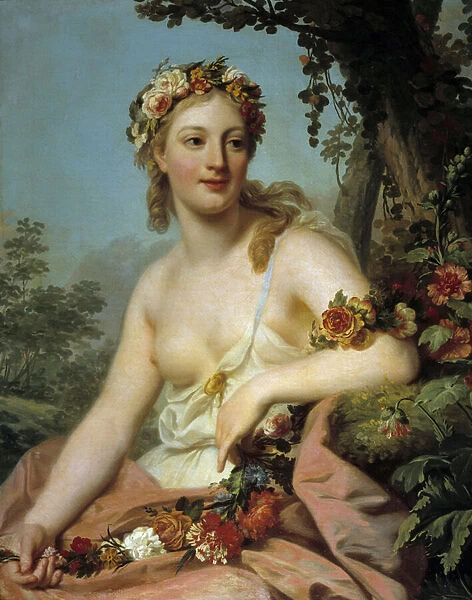 The Flora of the Opera Painting by Alexandre Roslin (1718-1793) 18th century Sun