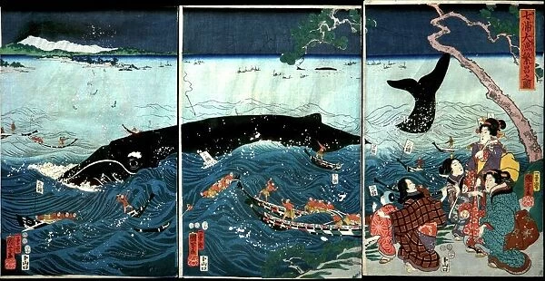 The Flourishing of Seven Coasts with Big Fish (Nana ura tairyac hanjac no zu)