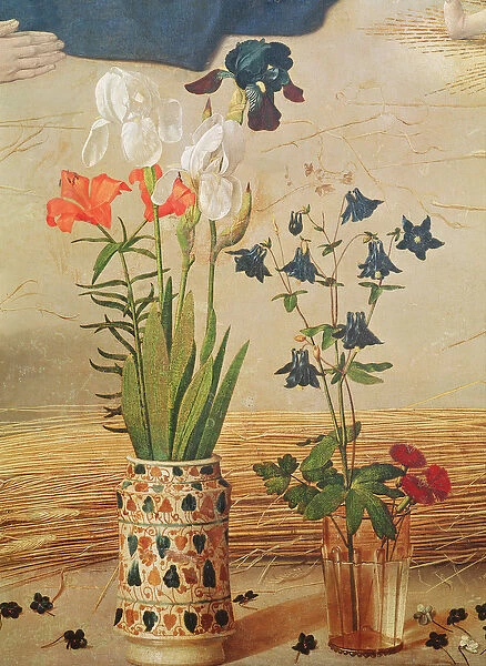 Flower detail, from the central panel of the Portinari Altarpiece, c. 1479 (oil on panel)
