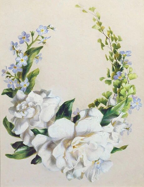 Flower Garland (w  /  c on paper)
