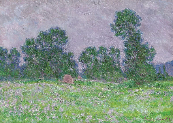 Flower meadow at Giverny, 1890 (oil on canvas)