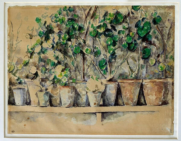 The flower pots Paul Cezanne (1839-1906) 1885 approx. Dim. 0, 23 x 0. 30 m Paris