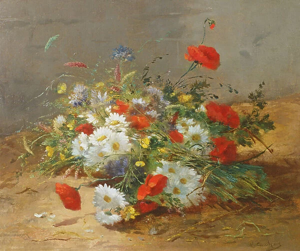 Flower Study (oil on canvas)