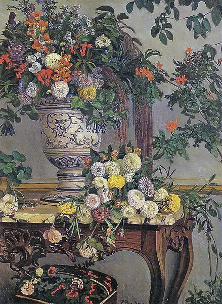 Flowers, 1868 (oil on canvas)