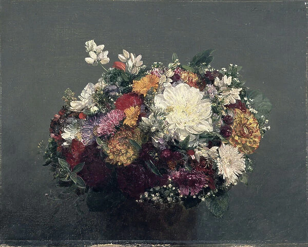 Flowers, 1872 (oil on caonvas)