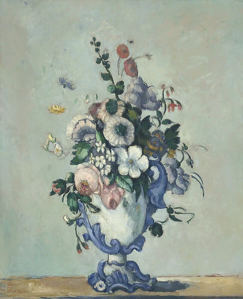 Flowers in a Rococo Vase, c. 1876 (oil on canvas)