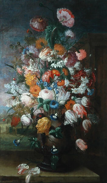 Flowers, Studies with Irises, 1682 (oil on canvas)