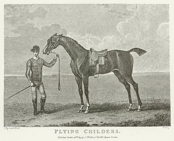 Flying Childers, foaled 1715 (b  /  w photo)