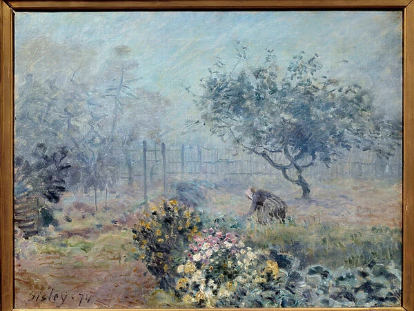 The fog neighbors. Painting by Alfred Sisley (1839-1899), 1874. Oil on canvas