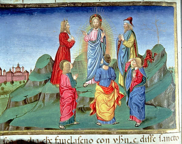 Fol. 102v Transfiguration of Christ in the presence of Peter and John (vellum)