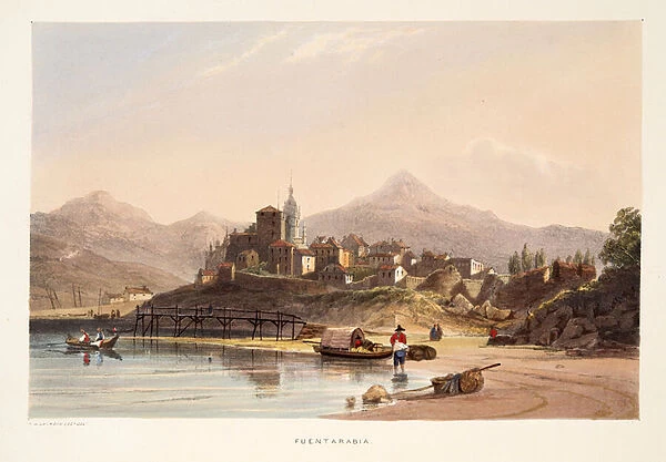 Fontarabia, from Sketches of scenery in the Basque provinces of Spain