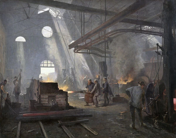 A Forge, 1893 (oil on canvas)