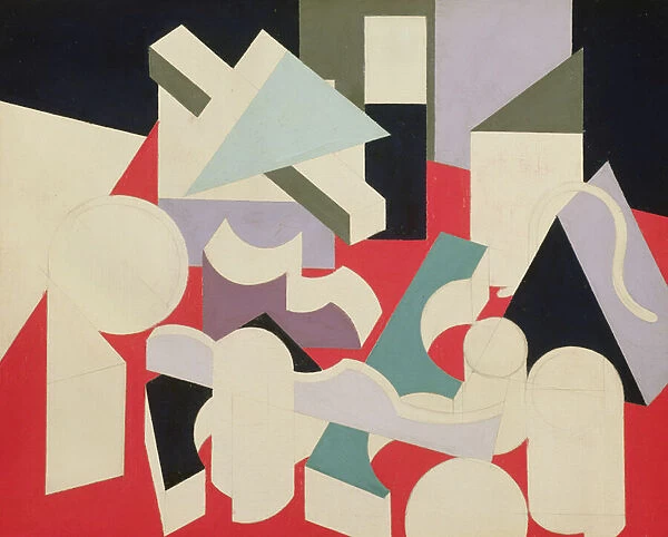 Formes, 1921-22 (oil & pencil on canvas)