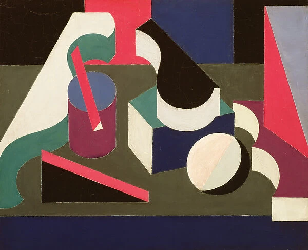 Forms, 1918-19 (oil & graphite on canvas)