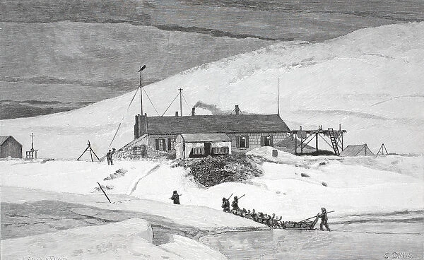 Fort Conger, Frinnell Land, May 20, 1883, pub. London 1886 (engraving)
