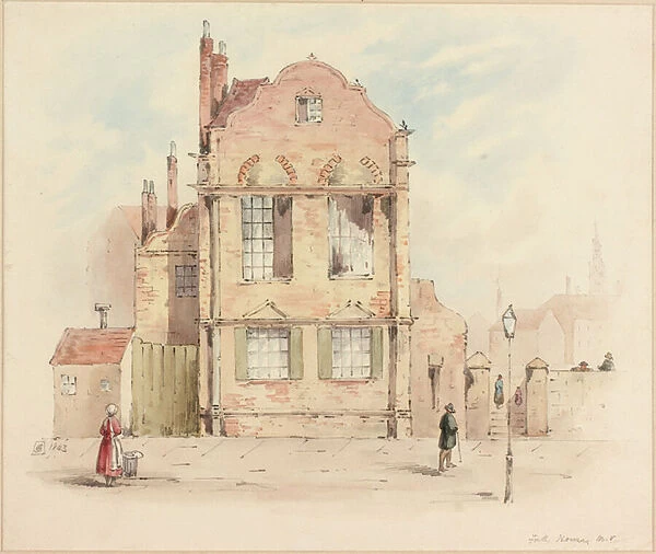 Forth House, Newcastle upon Tyne, 1843 (pencil & w  /  c on paper)