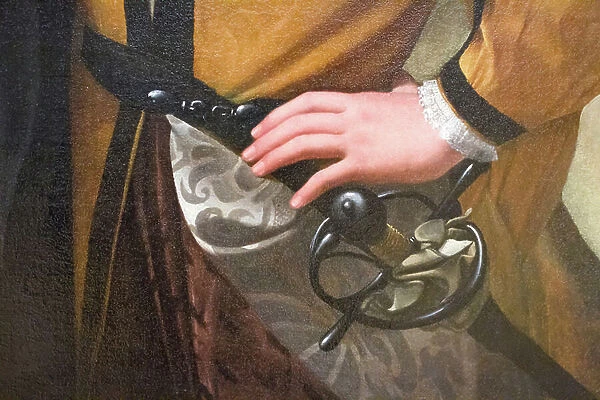 Detail of The Fortune Teller, c. 1595 (oil on canvas)