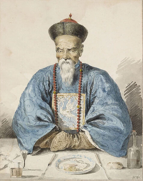 The Fou-yen of Canton (watercolour over graphite on paper)