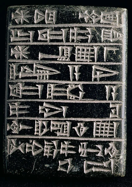 Foundation tablet commemorating the restoration of the temple of Ningirsu built by Gudea
