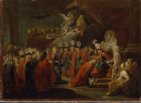 Founding of the Order of the Black Eagle (oil on canvas)