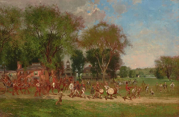 Fourth of July Parade 1886 (Oil on canvas)