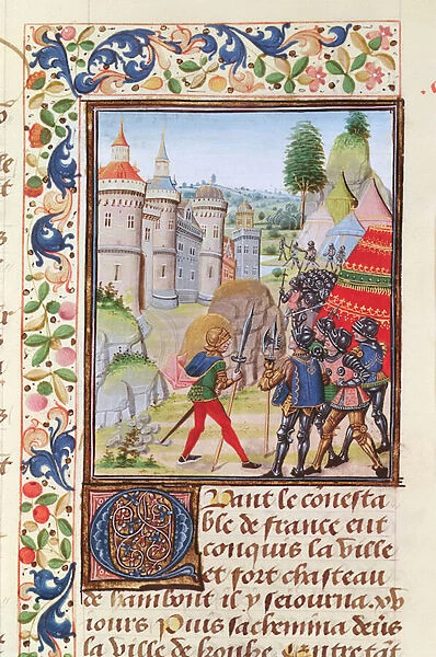 Fr 2643 f. 410 The Siege of Brest in 1373, from Froissarts Chronicle